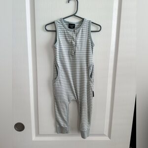 Little Bipsy Seafoam Stripped Romper